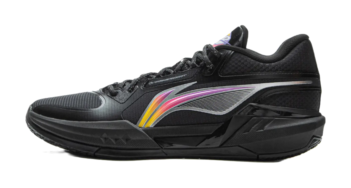 LINING Light Speed 3mid Basketball Shoes Mens Mid top Black Purple 