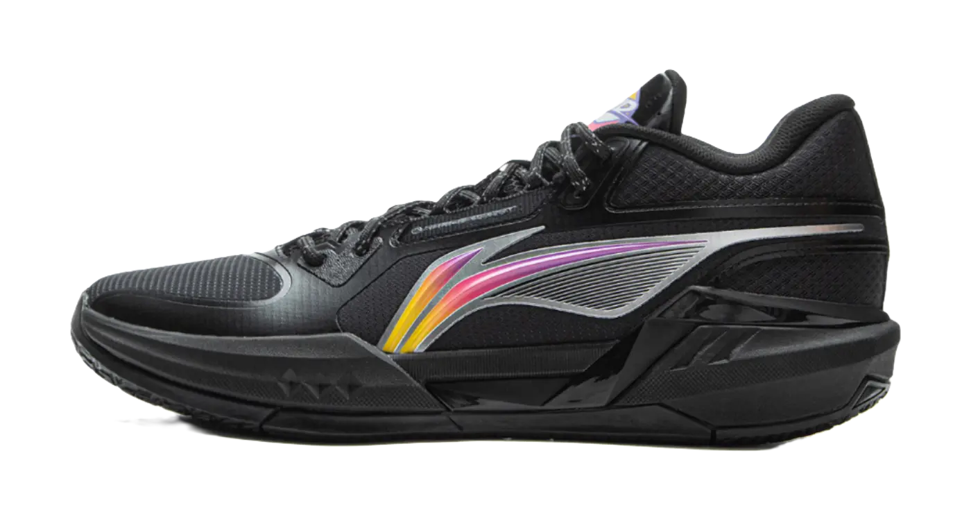 LINING Light Speed 3mid Basketball Shoes Mens Mid top Black Purple 