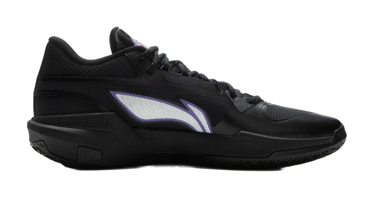 LINING Light Speed 3mid Basketball Shoes Mens Mid top Black Purple 