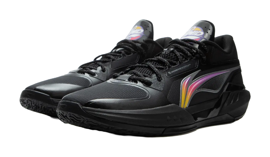 LINING Light Speed 3mid Basketball Shoes Mens Mid top Black Purple 