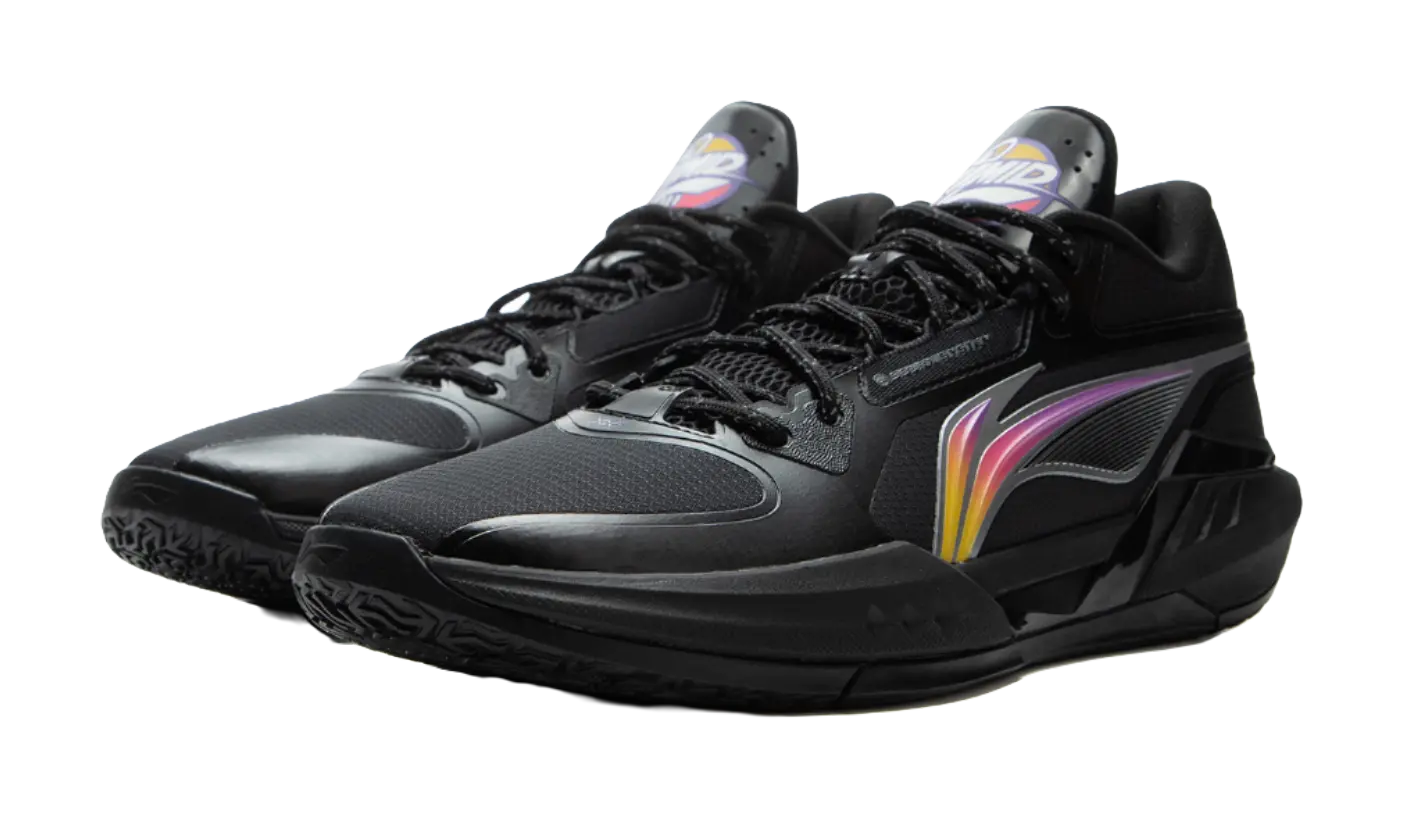 LINING Light Speed 3mid Basketball Shoes Mens Mid top Black Purple 