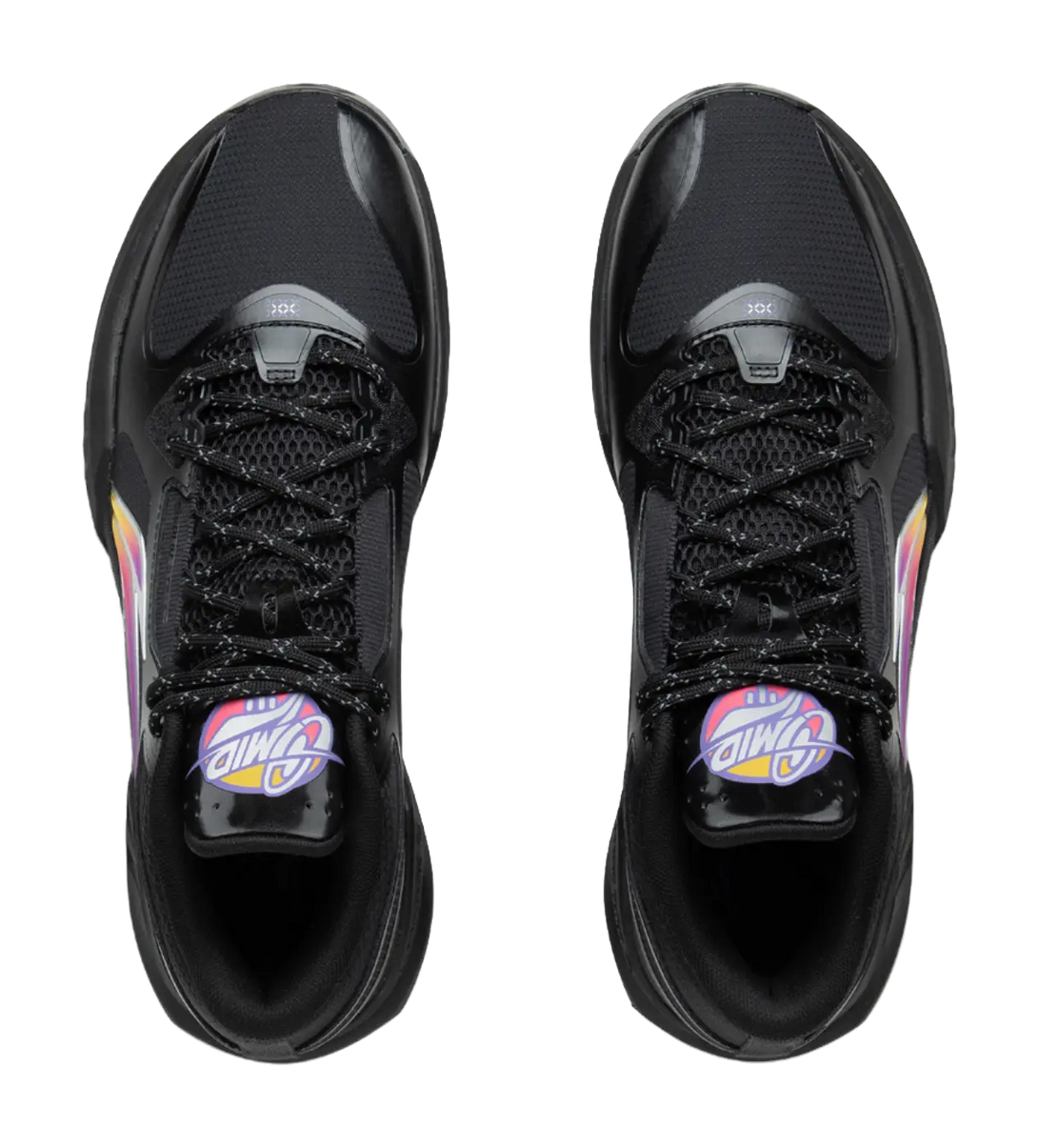 LINING Light Speed 3mid Basketball Shoes Mens Mid top Black Purple 