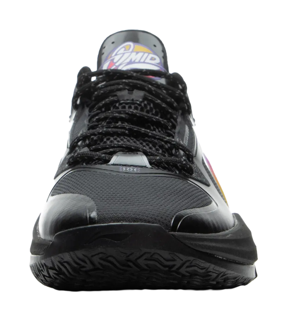 LINING Light Speed 3mid Basketball Shoes Mens Mid top Black Purple 