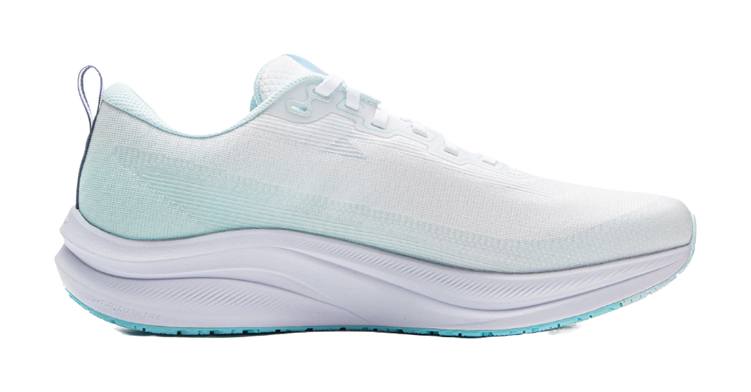 LINING Red Hare 8 Running Shoes Men's Low top Standard White, Light Sky Blue 