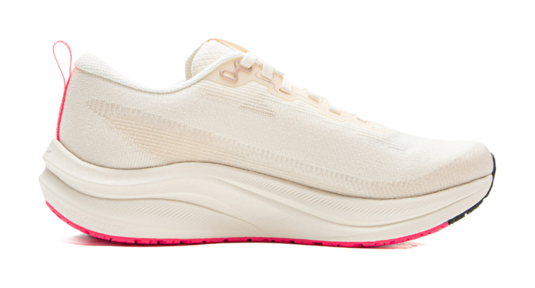 LINING Red Hare 8 Running Shoes Women's Low top Beige White Pink 