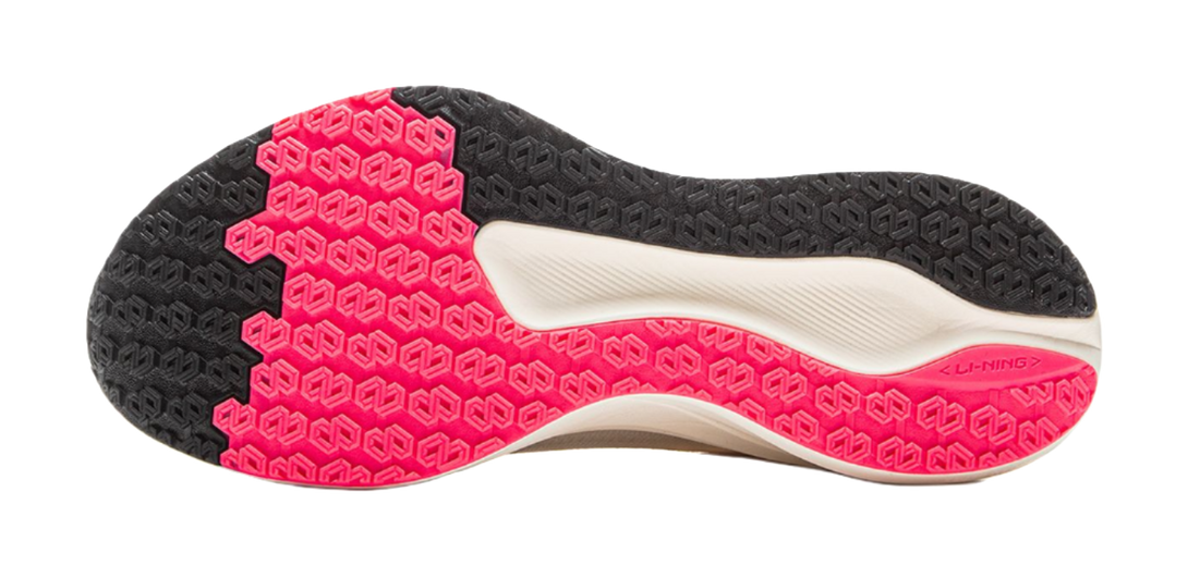 LINING Red Hare 8 Running Shoes Women's Low top Beige White Pink 