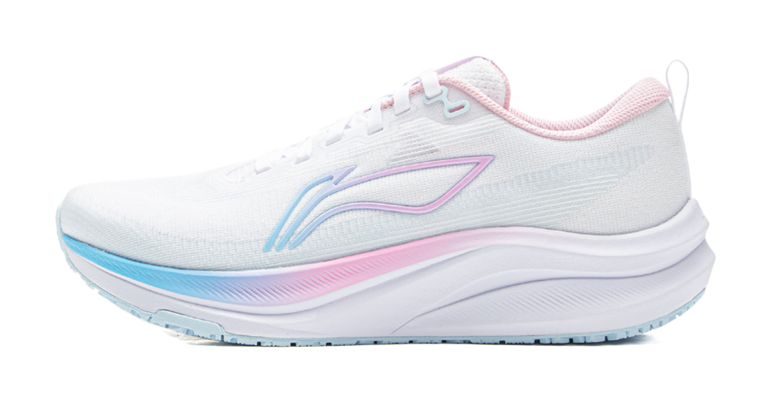 LINING Red Hare 8 Running Shoes Women's Low top Standard White/Light Sky Blue 