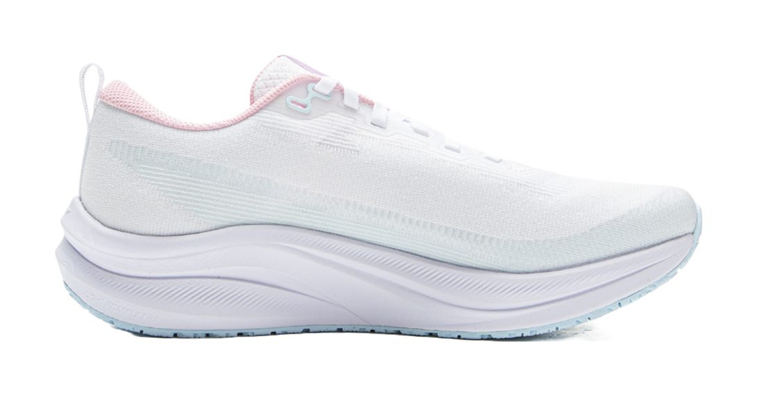 LINING Red Hare 8 Running Shoes Women's Low top Standard White/Light Sky Blue 