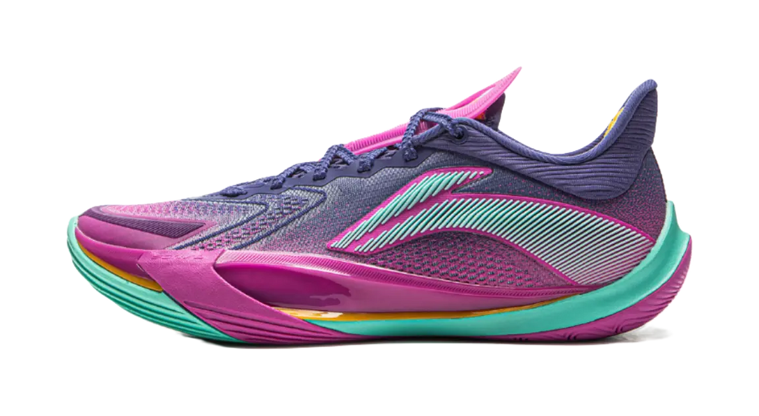 LINING Sonic 13v2 Basketball Shoes Men's Low top Clear Twilight Blue/Fierce Purple 