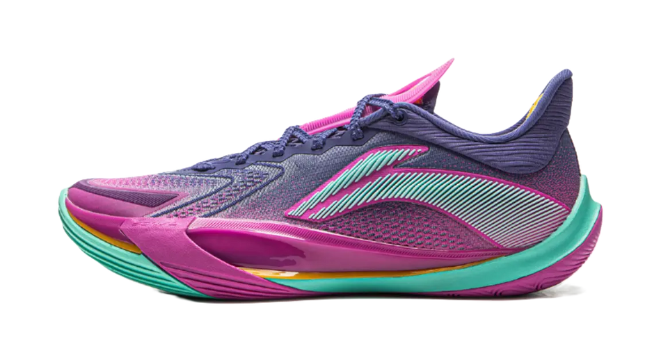 LINING Sonic 13v2 Basketball Shoes Men's Low top Clear Twilight Blue/Fierce Purple 