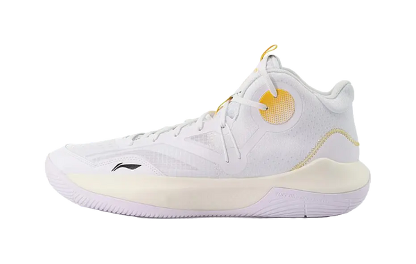 LINING Sonic 9 Team Basketball Shoes Mens Mid top White/Orange 