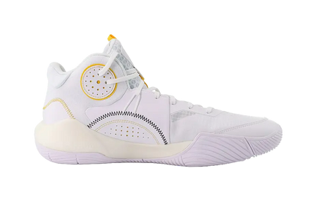 LINING Sonic 9 Team Basketball Shoes Mens Mid top White/Orange 