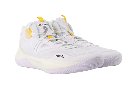 LINING Sonic 9 Team Basketball Shoes Mens Mid top White/Orange 