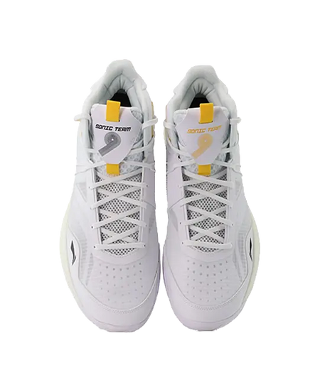 LINING Sonic 9 Team Basketball Shoes Mens Mid top White/Orange 