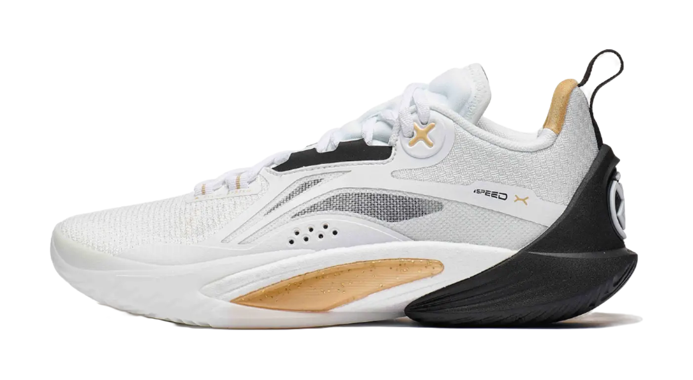 LINING Speed 10 - Basketball Shoes Men's White and Black 