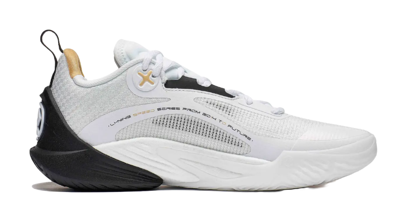 LINING Speed 10 - Basketball Shoes Men's White and Black 
