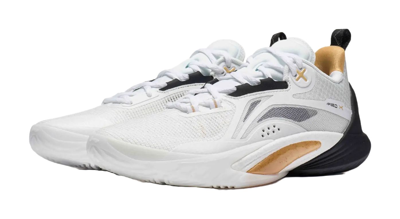 LINING Speed 10 - Basketball Shoes Men's White and Black 