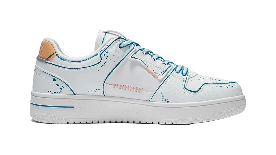 LINING Tianji Skate Shoes 'White Blue' 