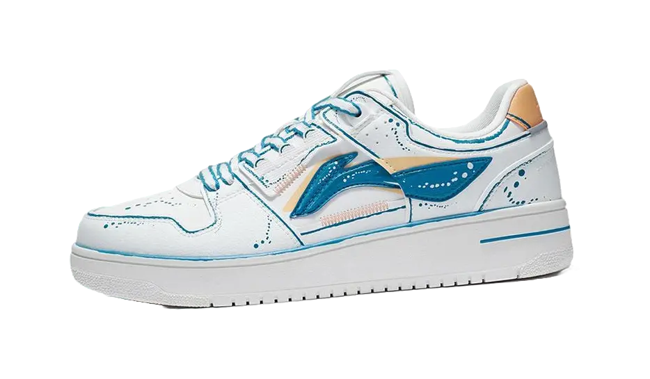 LINING Tianji Skate Shoes 'White Blue' 
