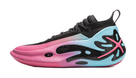 LINING Wow11 Basketball Shoes Mens Mid top Black Pink 