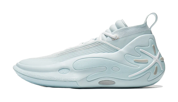 LINING Wow11 Basketball Shoes Mens Mid top Light Sky Blue 