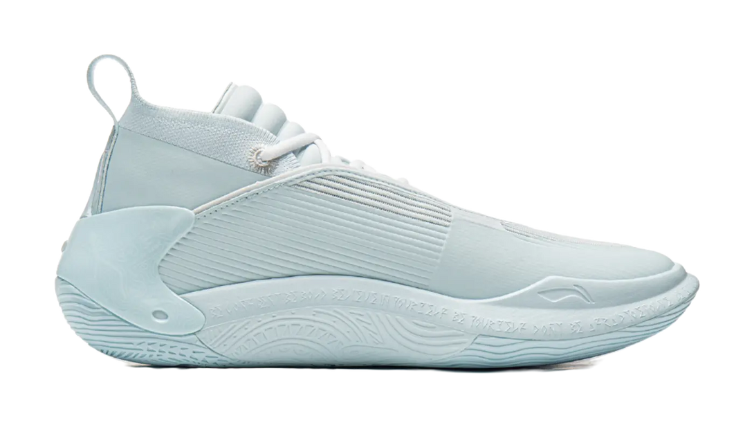 LINING Wow11 Basketball Shoes Mens Mid top Light Sky Blue 