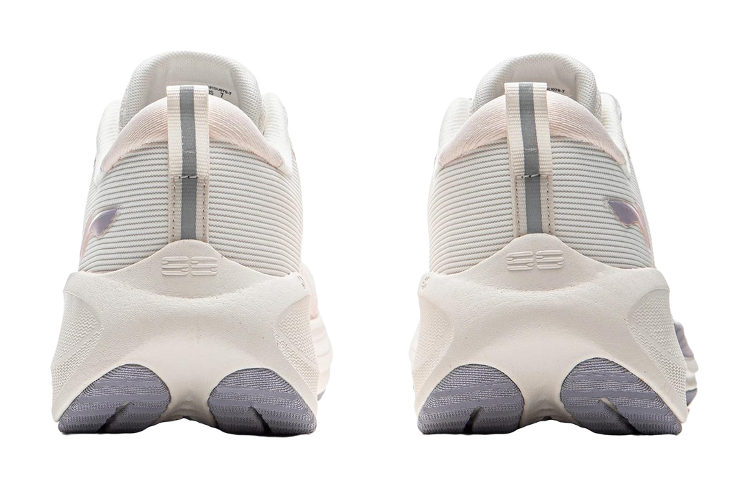 LINING Wu Leaping 2.0 V2 Running Shoes Women's Low top Mist White/Light Bud Orange 