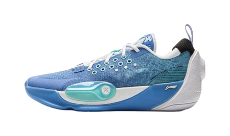 LINING YOUNG All City 12 V2 Anti Slip Wear Resistant Low Top Childrens Basketball Shoes Teal Blue  vjsneaker.com