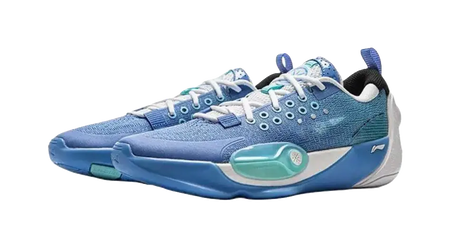 LINING YOUNG All City 12 V2 Anti Slip Wear Resistant Low Top Childrens Basketball Shoes Teal Blue  vjsneaker.com