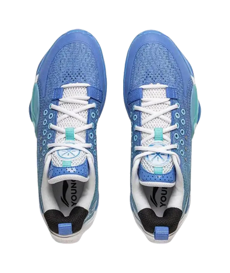 LINING YOUNG All City 12 V2 Anti Slip Wear Resistant Low Top Childrens Basketball Shoes Teal Blue  vjsneaker.com