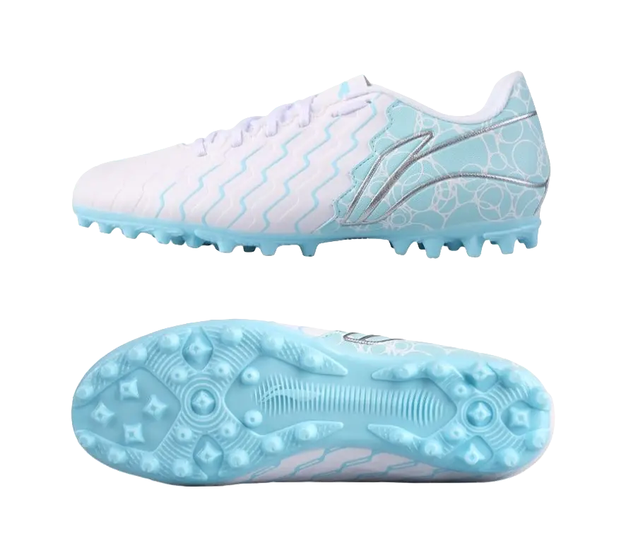 LINING YOUNG Anti-Slip And Wear-Resistant Breathable Low-Top Kids Soccer Shoes Sky Light Blue Kids  vjsneaker.com