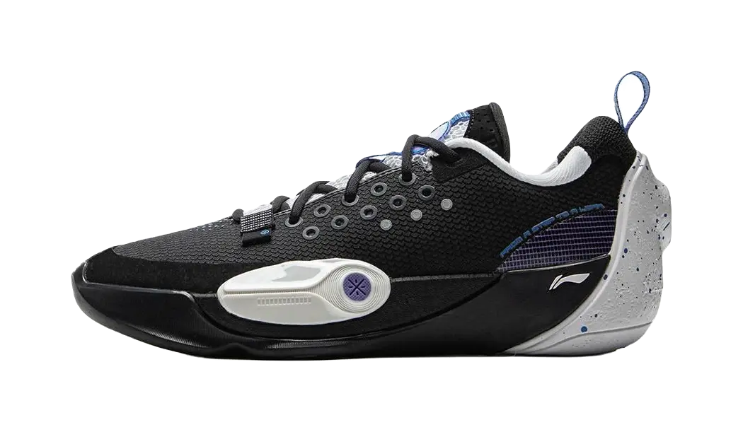 LINING YOUNG Anti-Slip And Wear-Resistant Support Low-Top Childrens Basketball Shoes Black Kids 