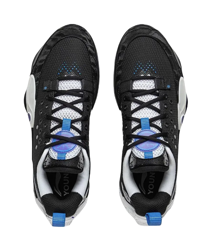 LINING YOUNG Anti-Slip And Wear-Resistant Support Low-Top Childrens Basketball Shoes Black Kids 