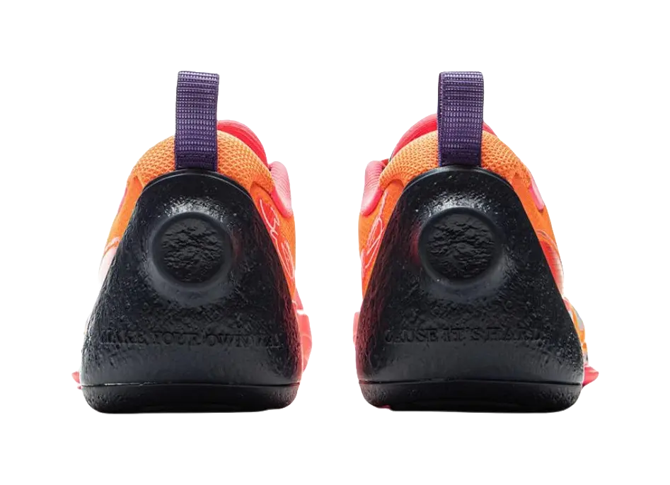 LINING YOUNG Anti Slip Wear Resistant Low Top Childrens Basketball Shoes Red Orange 