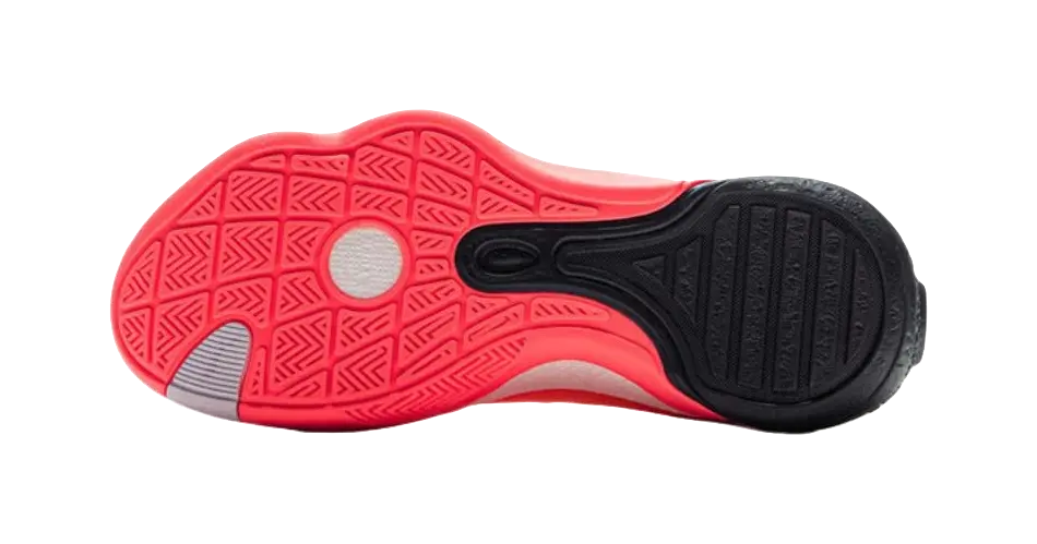 LINING YOUNG Anti Slip Wear Resistant Low Top Childrens Basketball Shoes Red Orange 