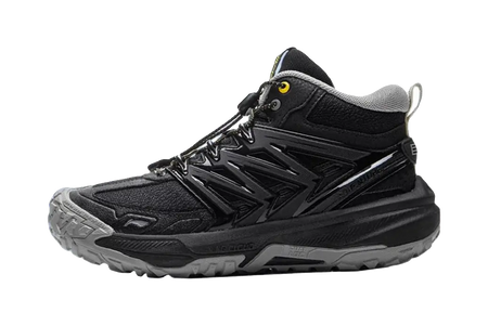 LINING YOUNG Anti-Slip Wear-Resistant Mid-Top Kids Outdoor Shoes Black Kids  vjsneaker.com