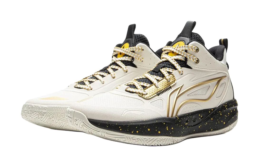 LINING YOUNG Basketball Childrens Basketball Shoes White Kids 