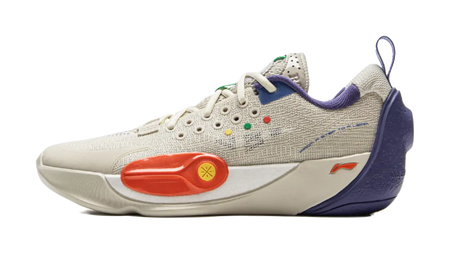 LINING YOUNG Basketball Slip Resistant Cushioning Low Top Childrens Basketball Shoes Silver Birch Gray Kids  vjsneaker.com