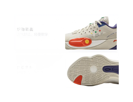 LINING YOUNG Basketball Slip Resistant Cushioning Low Top Childrens Basketball Shoes Silver Birch Gray Kids  vjsneaker.com