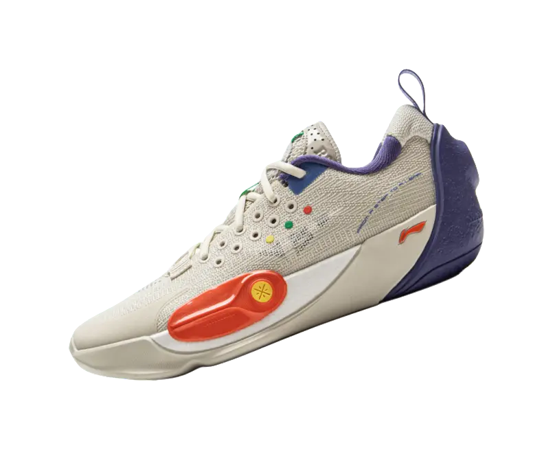 LINING YOUNG Basketball Slip Resistant Cushioning Low Top Childrens Basketball Shoes Silver Birch Gray Kids  vjsneaker.com