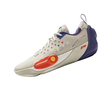 LINING YOUNG Basketball Slip Resistant Cushioning Low Top Childrens Basketball Shoes Silver Birch Gray Kids  vjsneaker.com