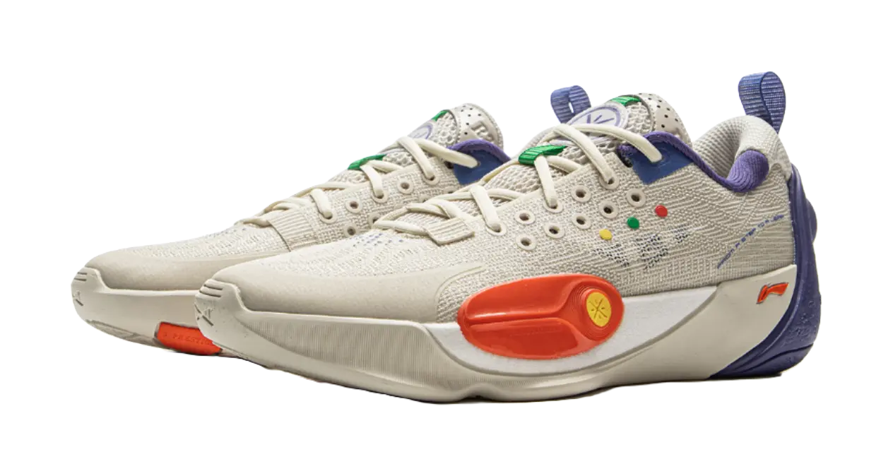 LINING YOUNG Basketball Slip Resistant Cushioning Low Top Childrens Basketball Shoes Silver Birch Gray Kids  vjsneaker.com