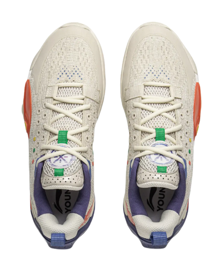 LINING YOUNG Basketball Slip Resistant Cushioning Low Top Childrens Basketball Shoes Silver Birch Gray Kids  vjsneaker.com