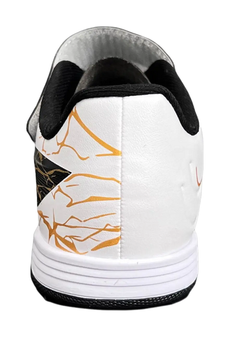 LINING YOUNG Football Anti Slip Wear Resistant Low Top Kids Soccer Shoes Standard White/Antique Gold/Black Kids  vjsneaker.com