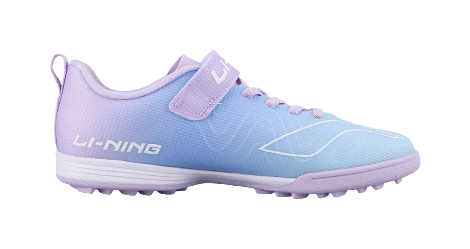 LINING YOUNG Kids Soccer Shoes Blue Purple Kids  vjsneaker.com