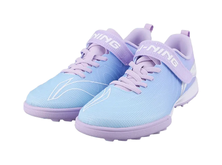 LINING YOUNG Kids Soccer Shoes Blue Purple Kids  vjsneaker.com
