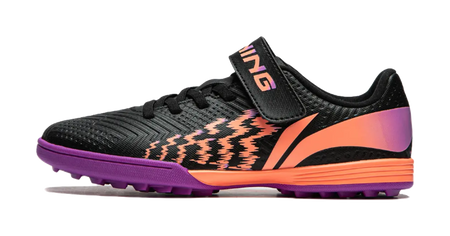 LINING YOUNG Low Top Kids Soccer Shoes Black 