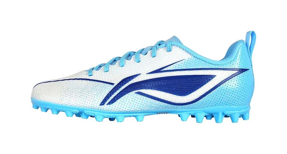 LINING YOUNG Low Top Kids Soccer Shoes Fluorescent Sky Blue 