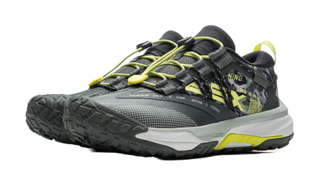 LINING YOUNG Outdoor Cushioning Rebound Support Low-Top Kids Outdoor Shoes Thunderstorm Gray Kids  vjsneaker.com