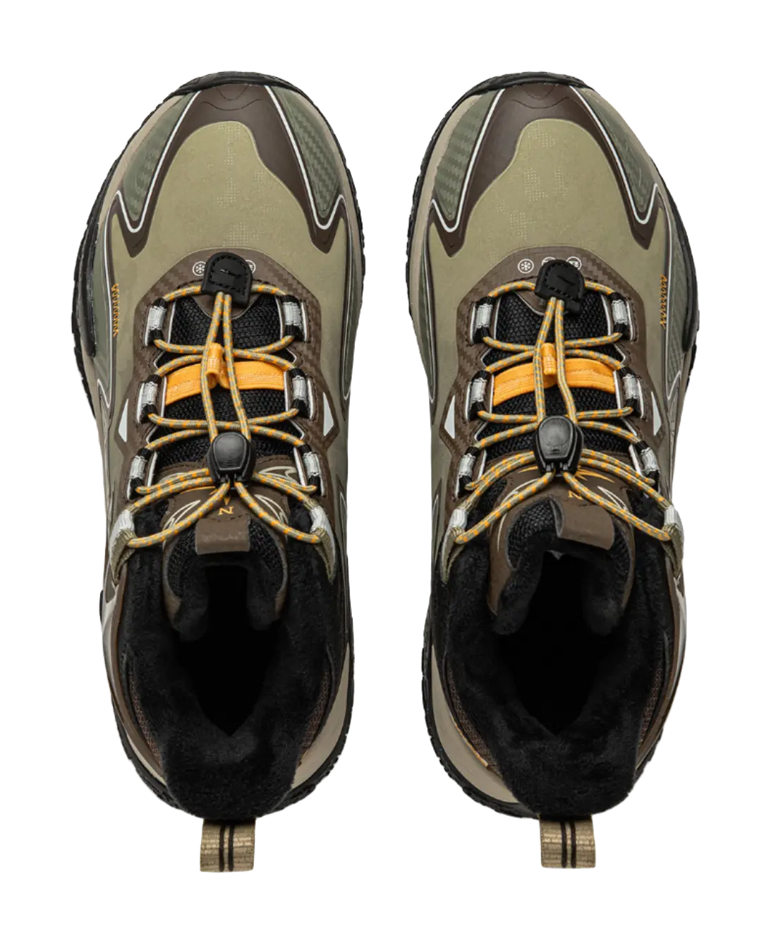 LINING YOUNG Outdoor Slip Resistant Cushioning Rebound Thermal Mid Top Kids Outdoor Shoes Agarwood Green Kids  vjsneaker.com